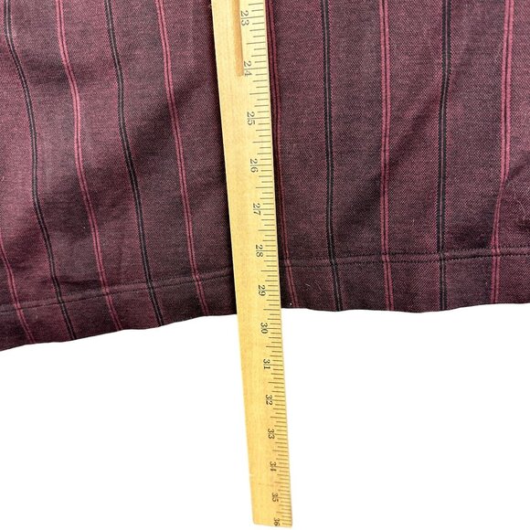 Cutter & Buck Cherokee Run Golf Club Polo Shirt Men's L Burgundy & Black Cotton - Picture 9 of 9